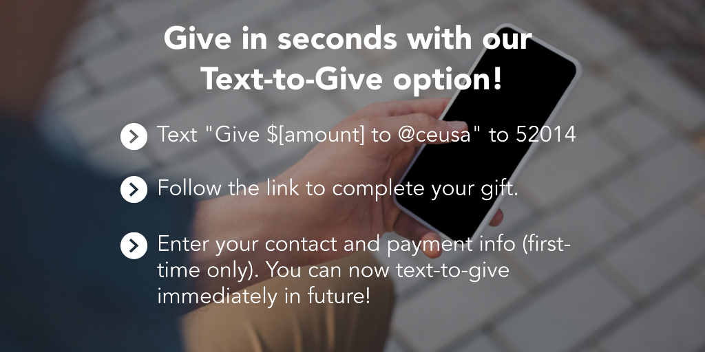 text to give instructions - we